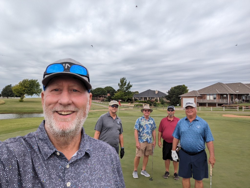 Cam, Jim, Greg, Branden, and, Joe (right before he eagled #6).